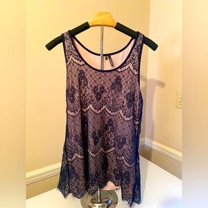 Maurice’s Navy Lace Racerbank Tank